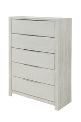 Modern Transitional Beige Finish 1pc Storage Chest with 5x Drawers Wooden Bedroom Furniture
