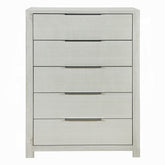 Modern Transitional Beige Finish 1pc Storage Chest with 5x Drawers Wooden Bedroom Furniture
