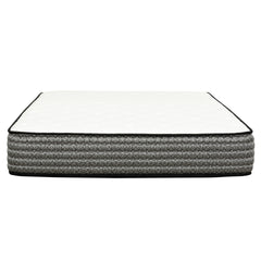 Premium 12 in. Full Size Pocket Coil Hybrid Mattress, Plush Gel Memory Foam Mattress, White/Gray