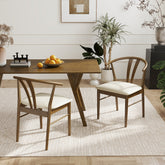 Lavin Wishbone Dining Chairs, Set of 2, Walnut