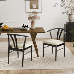 Lavin Wishbone Dining Chairs, Set of 2