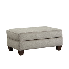 Camero Cafe Fabric 2-Piece Living Room Set, Accent Chair and Ottoman, Gray