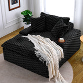 51 - inch Comfort - bearing Sofa: Two Pillows and One Backrest, Suitable for Multiple Scenarios in Bedrooms and Living Rooms