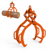 32in Log Lifting Tongs, 4-Claw Log Tongs, Heavy Duty Log Grapple, 3300 lbs Lifting Capacity, Swivel Log Graper Timber, Eagle Claw Design, Log Skidding Tongs for Trucks, Tractors, Forklifts
