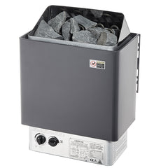 9KW Sauna Heater, Steam Bath Sauna Heater with Built-In Controls, Electric Sauna Stove, 3h Timer and Adjustable Temp for Max. 317-459 Cubic Feet, Home Hotel Spa Shower Use 220V, FCC Certification
