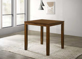 Beautiful Cherry Color Counter Height 1Pc Dining Pub Height Square Table Dining Room Wooden Furniture