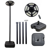 Solar Energy/Power Circular UFO Street Lamp ,LED Solar Garden Lights, Solar Lights for Outside,Highway Lighting,Household Courtyard,Rural Construction and Street Light Pole --( Include Pole)