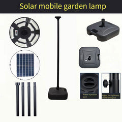Solar Energy/Power Circular UFO Street Lamp ,LED Solar Garden Lights, Solar Lights for Outside,Highway Lighting,Household Courtyard,Rural Construction and Street Light Pole --( Include Pole)
