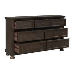 Traditional Design Bedroom Furniture 1pc Dresser of 7x Drawers Grayish Brown Finish Wooden Furniture