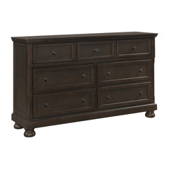 Traditional Design Bedroom Furniture 1pc Dresser of 7x Drawers Grayish Brown Finish Wooden Furniture