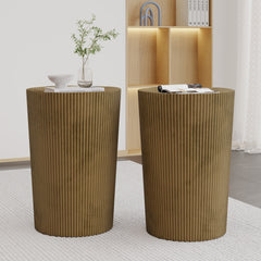 METAL HAMMERED END TABLE