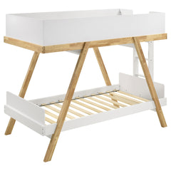 Hicks White Twin Over Twin Bunk Bed