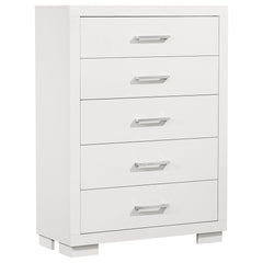 Polk Snow White 5-drawer Bedroom Chest