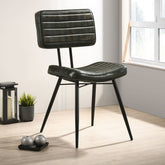 Molly Espresso Upholstered Dining Chair (Set of 2)