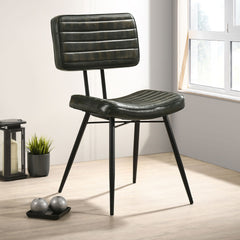 Molly Espresso Upholstered Dining Chair (Set of 2)