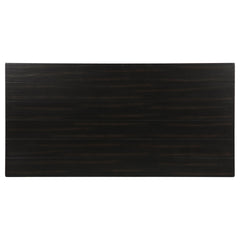 Castleton Distressed Java Wood Coffee Table with Shelf