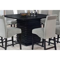 Giannis Contemporary Pedestal Counter-Height Dining Table