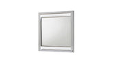Glam Modern Style Mirror Made with Wood in White (INCLUDES MIRROR ONLY) same as B009P243213 (CA inventory)