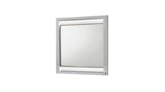 Glam Modern Style Mirror Made with Wood in White (INCLUDES MIRROR ONLY) same as B009P243213 (CA inventory)