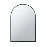 24" x 36" Black Arched Mirror with Metal Frame, Wall Mirror for Living Room Bedroom Entryway