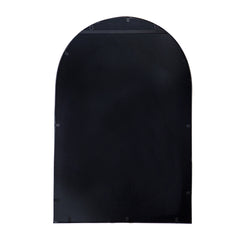 24" x 36" Black Arched Mirror with Metal Frame, Wall Mirror for Living Room Bedroom Entryway