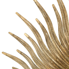 28.3" in Retro Design Gold Sunburst Metal Wall Mirror Decorative Mirror for a Bedroom, Dressing Room, Hallway or Living Space.
