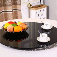 Black Painting Tempered Glass Top 31.5 INCH Rouund Glass Table Top 3/10 INCH Thickness