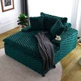 51 - inch Comfort - bearing Sofa: Two Pillows and One Backrest, Suitable for Multiple Scenarios in Bedrooms and Living Rooms