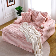 51 - inch Comfort - bearing Sofa: Two Pillows and One Backrest, Suitable for Multiple Scenarios in Bedrooms and Living Rooms