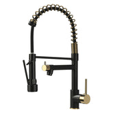 Commercial Kitchen Faucet with Pull Down Sprayer, Single Handle Single Lever Kitchen Sink Faucet
