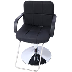 Hair Salon Chair Styling Heavy Duty Hydraulic Pump Barber Chair Beauty Shampoo Barbering Chair for Hair Stylist Women Man,with Barber Cape ,black