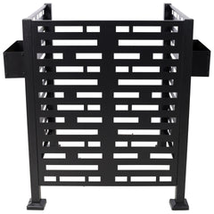 3*3FT Air Conditioner Fence for Outdoor Units Metal Privacy Fence,Metal Privacy Screen with Planter Boxes,Outdoor Freestanding Trash Can Fence