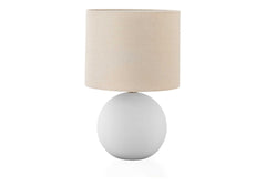 Lighting, 16"h, Table Lamp, Cream Shade, Cream Ceramic, Contemporary