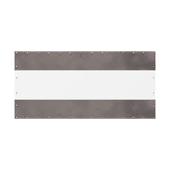 Heavy Duty Outdoor Clear Panel Curtain, 18 oz Waterproof PVC Polyester Curtain, Weather Resistant & Tearproof for Patios, Gazebos, Pergolas, Privacy Screen (8'H x 16'W, Gray)