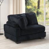 Bentley modern style Corduroy fabric upholstered CORNER Wedge made with wood frame in Black same as G150110452 (NJ Warehouse inventory)