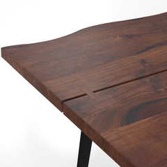 Delta Dining Table in Dark Walnut