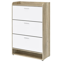 Kyla White 3-tier Engineered Wood Shoe Cabinet