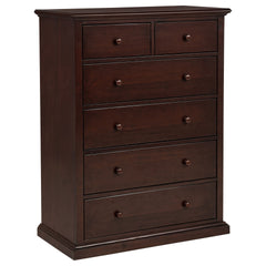 Anzio Cappuccino 6-drawer Bedroom Chest
