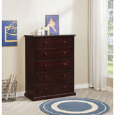 Anzio Cappuccino 6-drawer Bedroom Chest