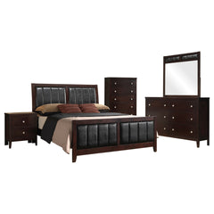Pocatello Cappuccino 5-piece Queen Bedroom Set