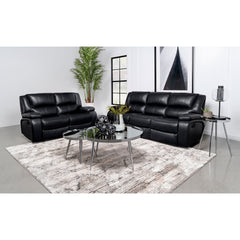 Elodie Black 2-Piece Reclining Sofa Set