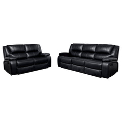 Elodie Black 2-Piece Reclining Sofa Set