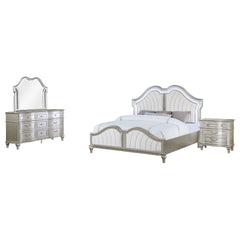 Evangeline Silver Oak 4-piece Queen Bedroom Set