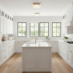 13-in Brushed Nickel LED Flush Mount