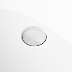 67 "Acrylic freestanding tub, Gloss white, with chrome overflow and pop-up Drain, cUPC Certified
