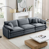 Mira 3 Seater Sofa Grey Corduroy (3S)
