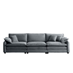 Mira 3 Seater Sofa Grey Corduroy (3S)