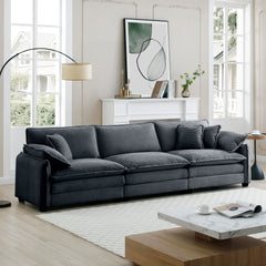 Mira 3 Seater Sofa Grey Corduroy (3S)