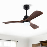 Hot sales 42 Inch Ceiling Fans with Lights and Remote, Black Ceiling Fan for Patios with Light 3 Blades Modern Ceiling Fan Noiseless Reversible DC Motor, Ceiling Fan for Farmhouse