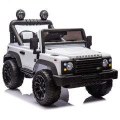Licensed Land Rover Defender Volta 5008 24V Kids Ride On Car W/Parents Control,2wd,Four-wheel suspension,Bluetooth,MP3,Music,Adjustable volume,Power display,LED Lights,Speeds 1.86-3.11MPH for Kids 3-7